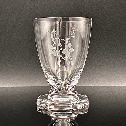 DAUM CRYSTAL（ドームクリスタル） Vette de Saison（ヴェット・ドゥ・セゾン） 花文彫刻 グラス6点セット #73