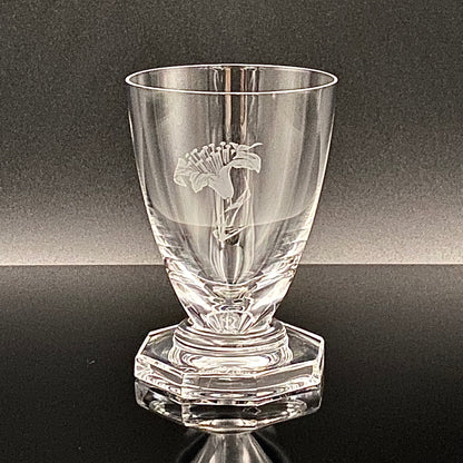 DAUM CRYSTAL（ドームクリスタル） Vette de Saison（ヴェット・ドゥ・セゾン） 花文彫刻 グラス6点セット #73