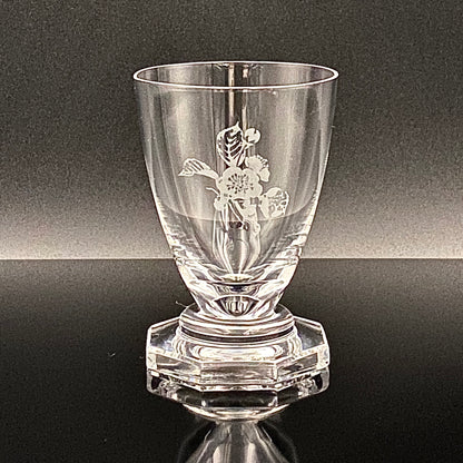 DAUM CRYSTAL（ドームクリスタル） Vette de Saison（ヴェット・ドゥ・セゾン） 花文彫刻 グラス6点セット #73