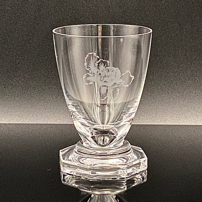 DAUM CRYSTAL（ドームクリスタル） Vette de Saison（ヴェット・ドゥ・セゾン） 花文彫刻 グラス6点セット #73