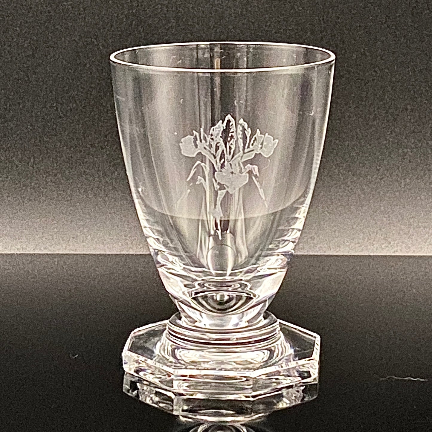 DAUM CRYSTAL（ドームクリスタル） Vette de Saison（ヴェット・ドゥ・セゾン） 花文彫刻 グラス6点セット #73