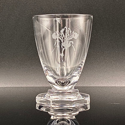 DAUM CRYSTAL（ドームクリスタル） Vette de Saison（ヴェット・ドゥ・セゾン） 花文彫刻 グラス6点セット #73