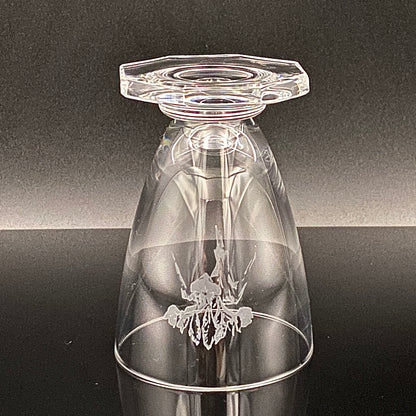 DAUM CRYSTAL（ドームクリスタル） Vette de Saison（ヴェット・ドゥ・セゾン） 花文彫刻 グラス6点セット #73