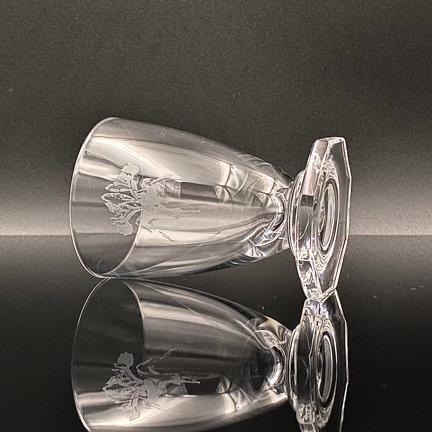 DAUM CRYSTAL（ドームクリスタル） Vette de Saison（ヴェット・ドゥ・セゾン） 花文彫刻 グラス6点セット #73