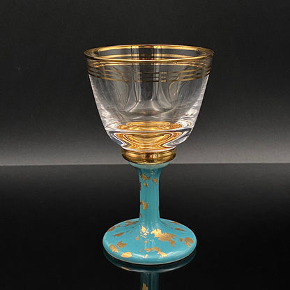 有田焼 南山窯 陶器とガラスの融合 馬上盃ペアセット #76