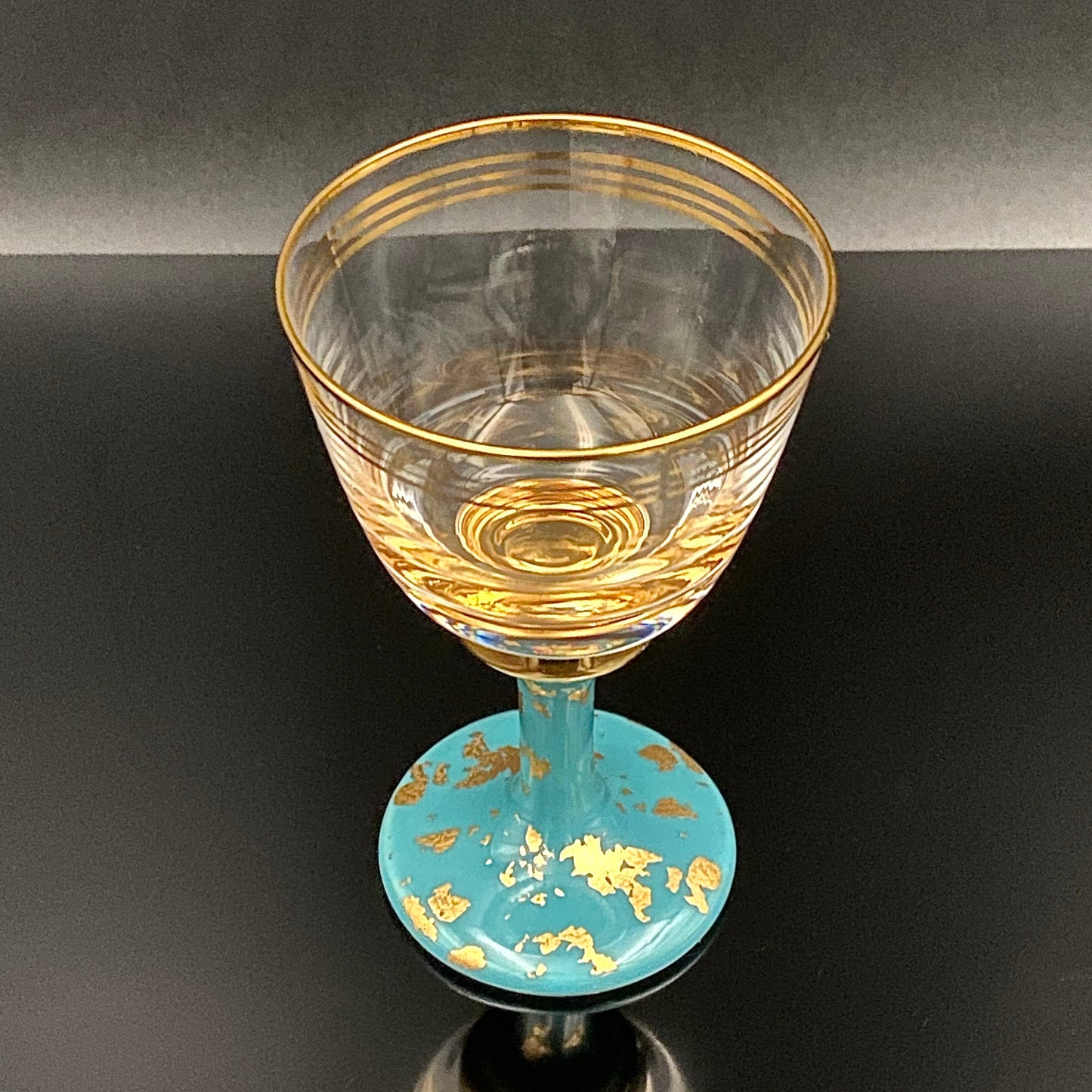 有田焼 南山窯 陶器とガラスの融合 馬上盃ペアセット #76