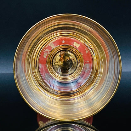 有田焼 南山窯 陶器とガラスの融合 馬上盃ペアセット #76