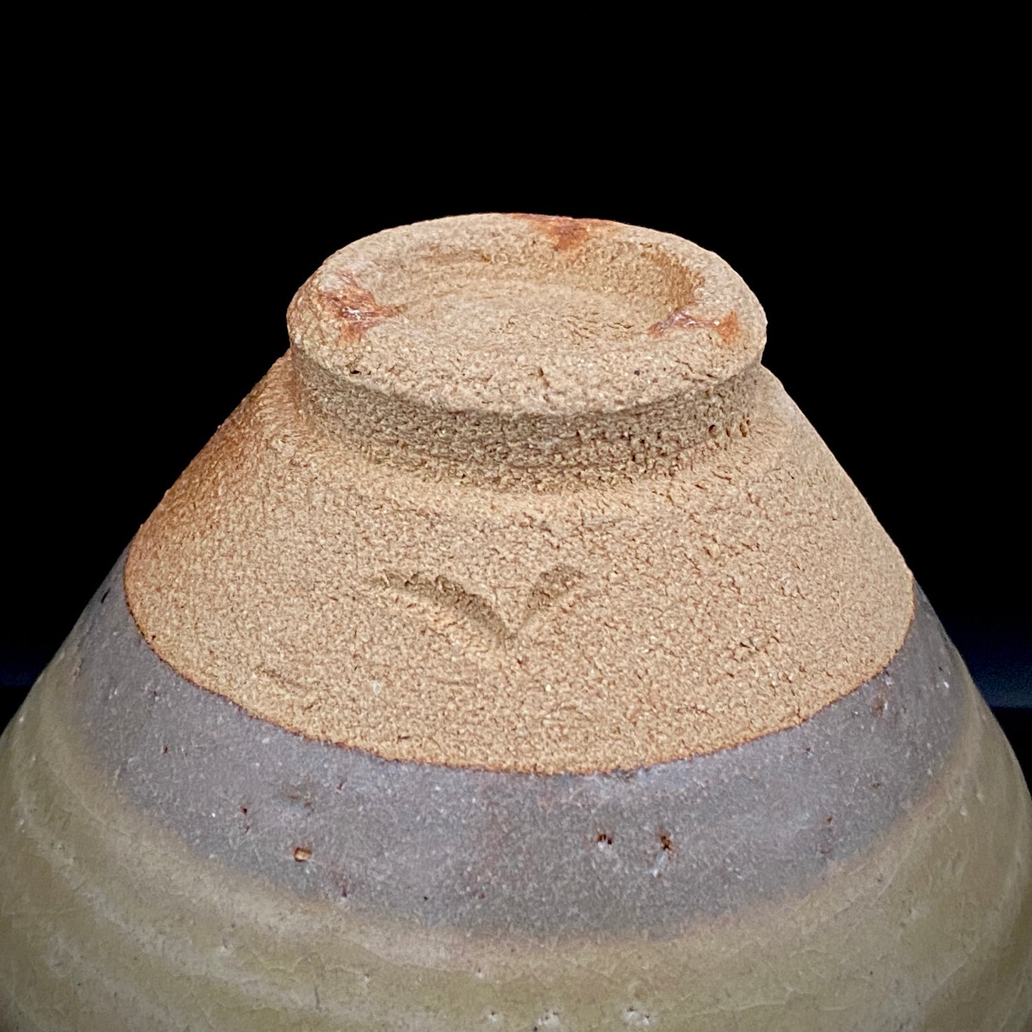 瀬戸市指定無形文化財 陶芸灰釉技法保持者 太子窯 鈴木八郎 作 灰釉天目茶盃 抹茶碗 酒器 和のロックグラス #393