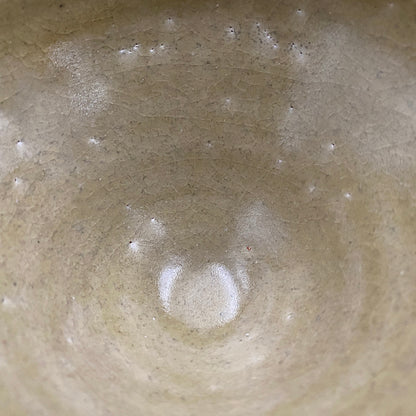 瀬戸市指定無形文化財 陶芸灰釉技法保持者 太子窯 鈴木八郎 作 灰釉天目茶盃 抹茶碗 酒器 和のロックグラス #393