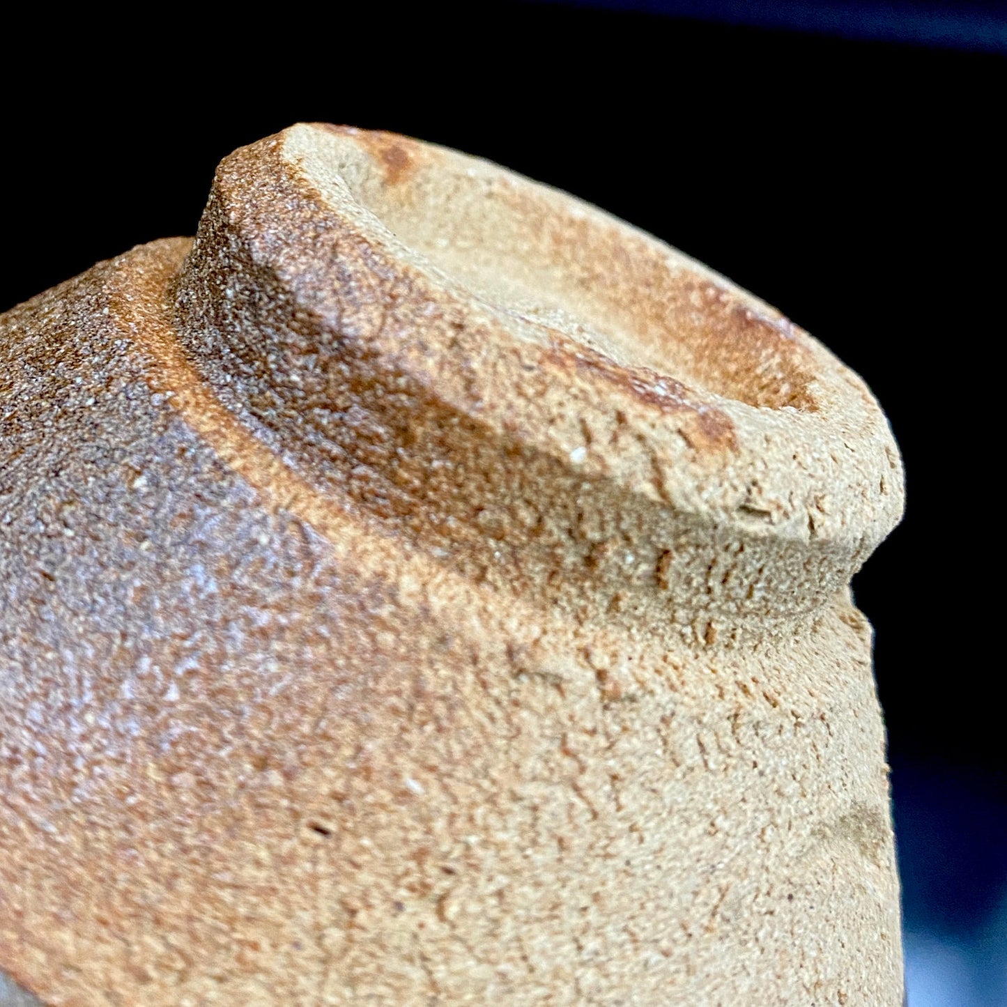 瀬戸市指定無形文化財 陶芸灰釉技法保持者 太子窯 鈴木八郎 作 灰釉天目茶盃 抹茶碗 酒器 和のロックグラス #393