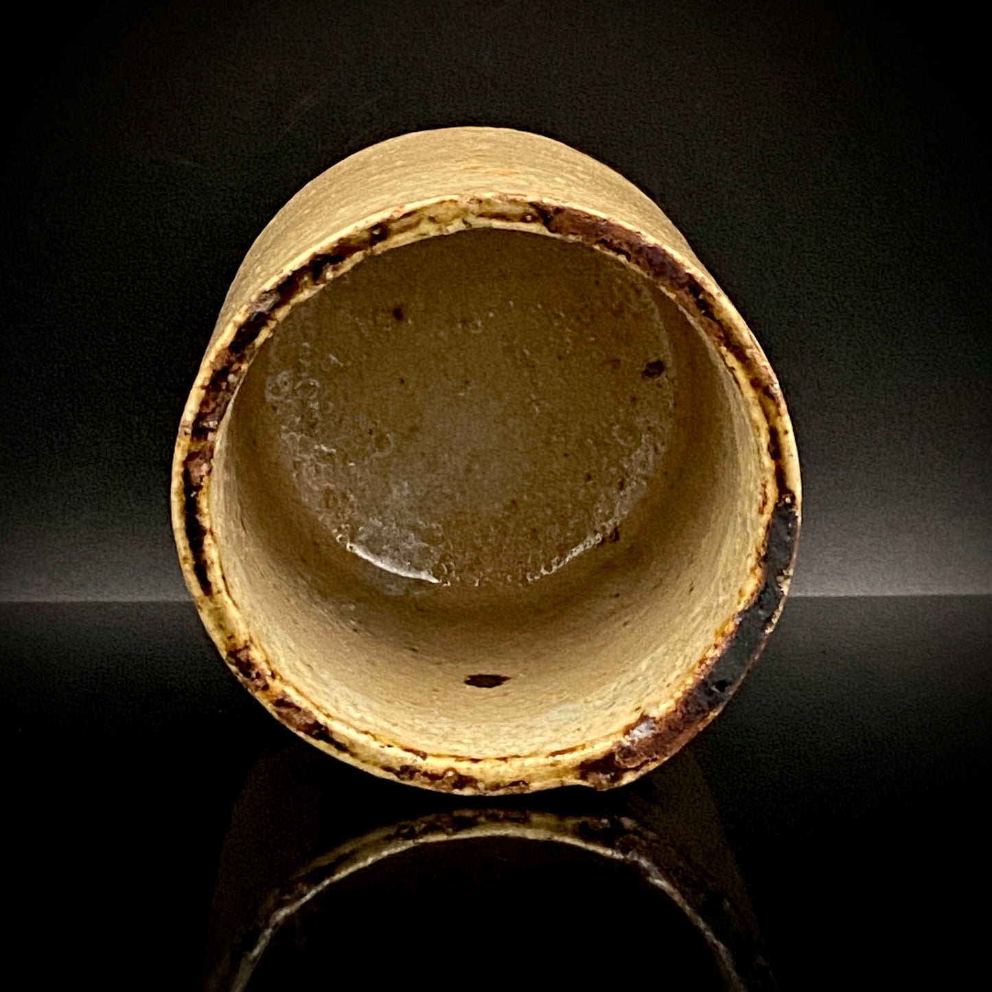 愛知 犬山焼 呉須赤絵吉祥文字文碗 乾山風秋草文筒型向付 呉須山水図丸小壺 煎茶碗 酒器 3点セット #345