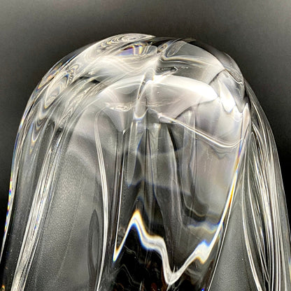 岩田 藤七 作 『玄』手吹き硝子クリスタル ワインクーラー、アイスボウル、晩年の最高傑作 大型作品  #74