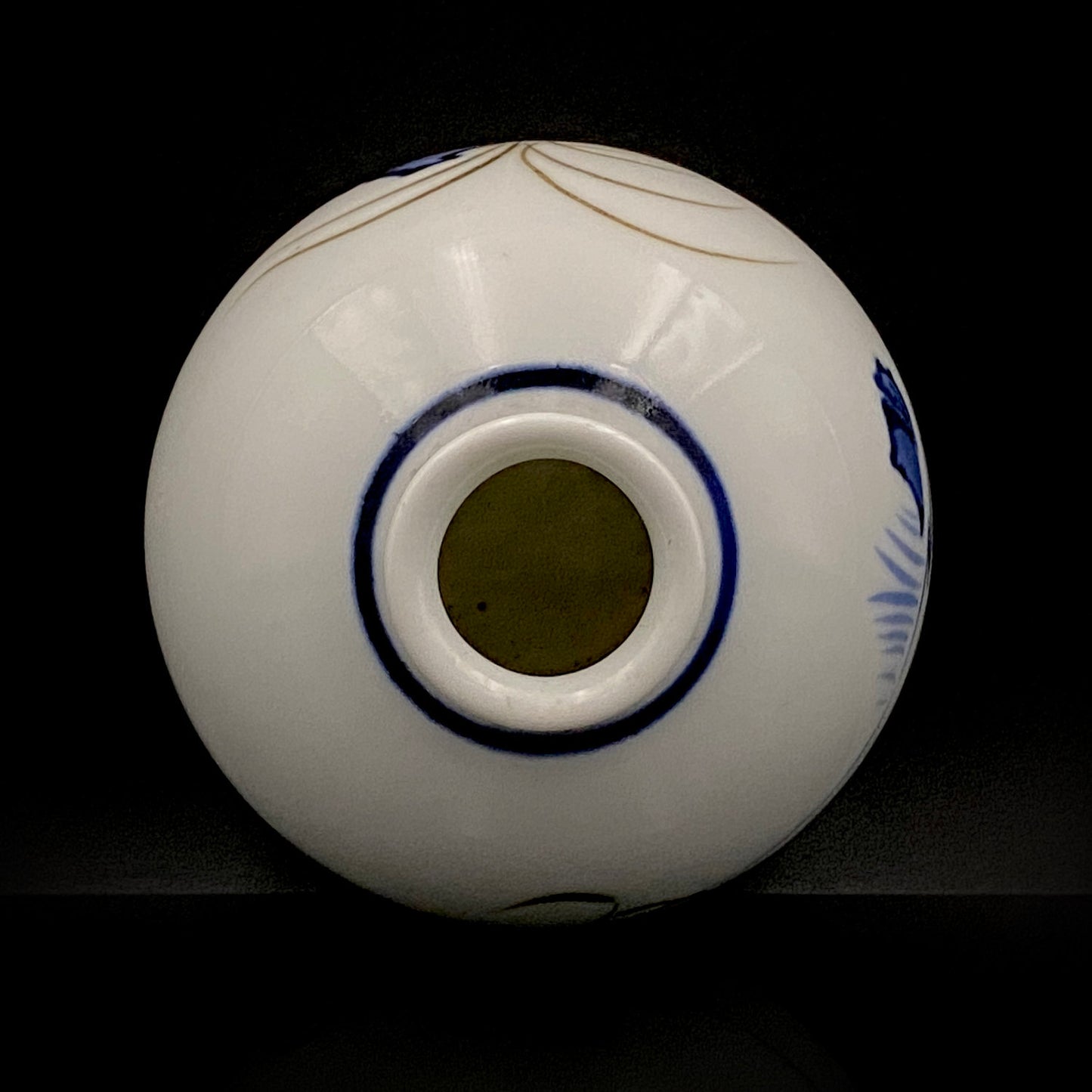 愛知 犬山焼 呉須赤絵吉祥文字文碗 乾山風秋草文筒型向付 呉須山水図丸小壺 煎茶碗 酒器 3点セット #345