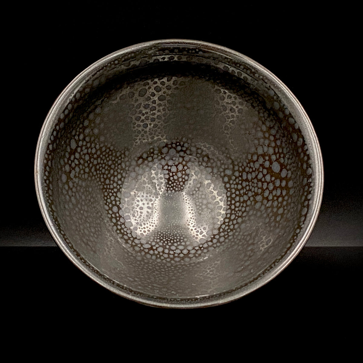 瀬戸 斧吉四代目 加藤 恭博 作 油滴天目茶碗 抹茶碗 酒器 和のロックグラス #396
