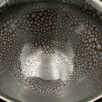 瀬戸 斧吉四代目 加藤 恭博 作 油滴天目茶碗 抹茶碗 酒器 和のロックグラス #396