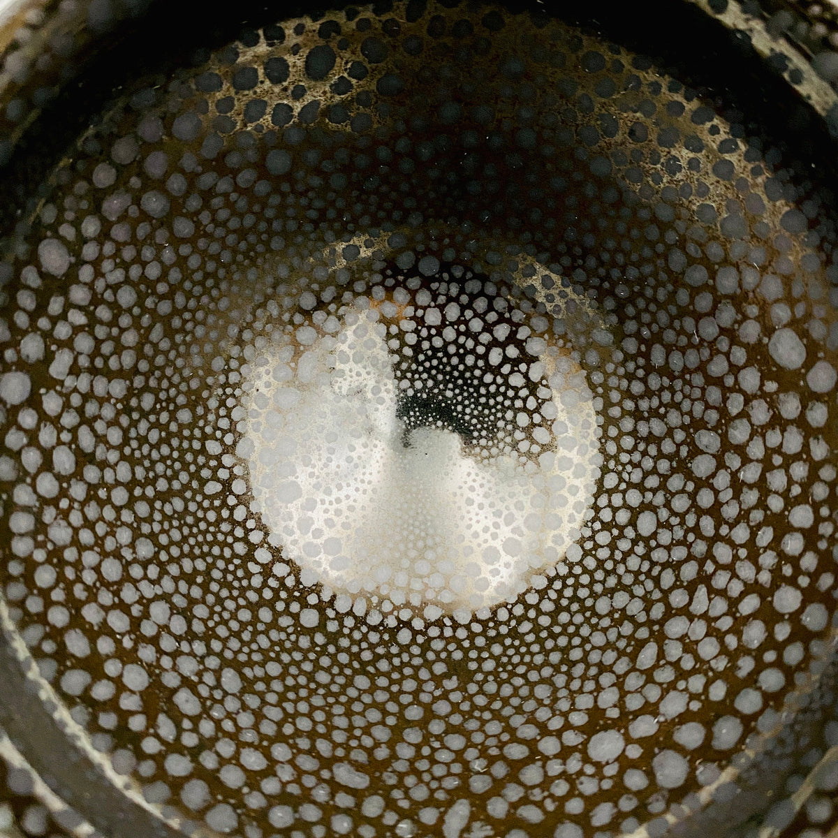 瀬戸 斧吉四代目 加藤 恭博 作 油滴天目茶碗 抹茶碗 酒器 和のロックグラス #396