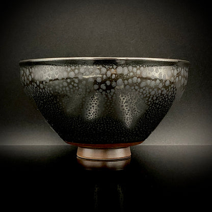 瀬戸 斧吉四代目 加藤 恭博 作 油滴天目茶碗 抹茶碗 酒器 和のロックグラス #396