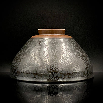 瀬戸 斧吉四代目 加藤 恭博 作 油滴天目茶碗 抹茶碗 酒器 和のロックグラス #396