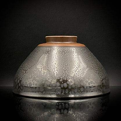 瀬戸 斧吉四代目 加藤 恭博 作 油滴天目茶碗 抹茶碗 酒器 和のロックグラス #396