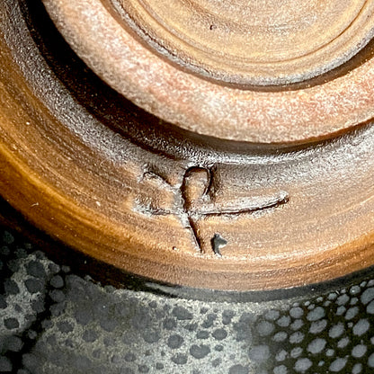 瀬戸 斧吉四代目 加藤 恭博 作 油滴天目茶碗 抹茶碗 酒器 和のロックグラス #396