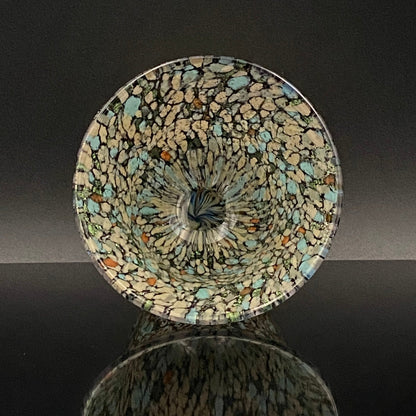 石井 康治 作 手吹き硝子  海月 クラゲ グラス１点 #78