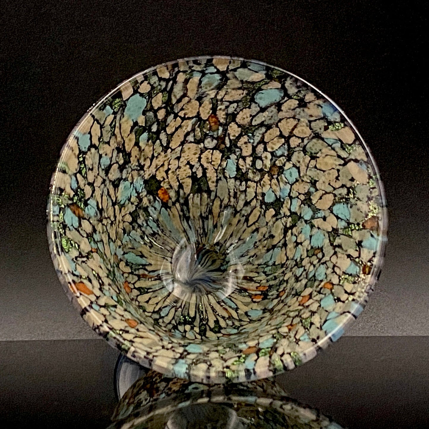 石井 康治 作 手吹き硝子  海月 クラゲ グラス１点 #78