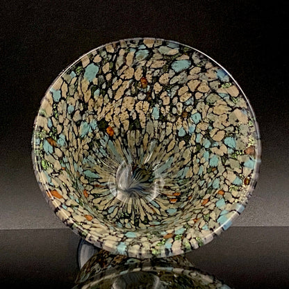 石井 康治 作 手吹き硝子  海月 クラゲ グラス１点 #78