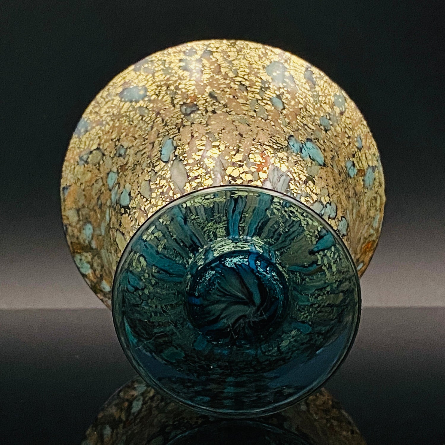 石井 康治 作 手吹き硝子 海月 クラゲ グラス1点 #78 – Antique Liquor