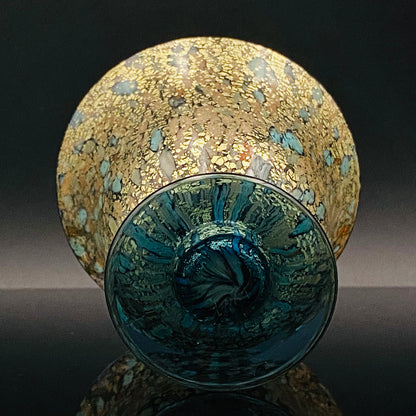 石井 康治 作 手吹き硝子  海月 クラゲ グラス１点 #78