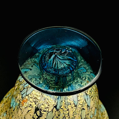 石井 康治 作 手吹き硝子  海月 クラゲ グラス１点 #78