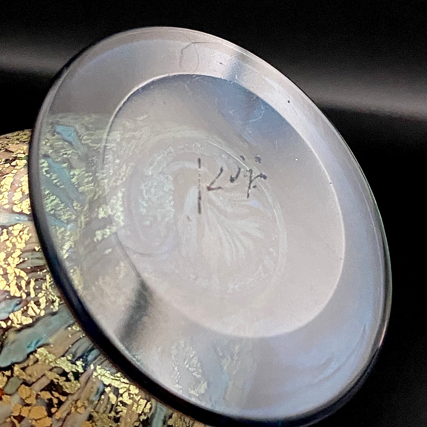 石井 康治 作 手吹き硝子  海月 クラゲ グラス１点 #78