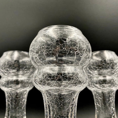 坂田 甚内（Jin）作 手吹き硝子 白金彩 金彩 玻璃盃深甚紋グラス ３点セット #80