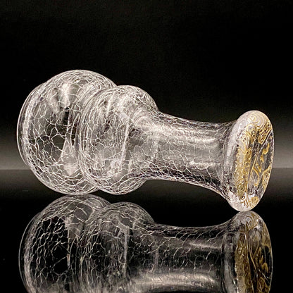 坂田 甚内（Jin）作 手吹き硝子 白金彩 金彩 玻璃盃深甚紋グラス ３点セット #80