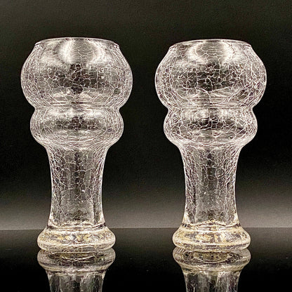 坂田 甚内（Jin）作 手吹き硝子 白金彩 金彩 玻璃盃深甚紋グラス ２点セット #81