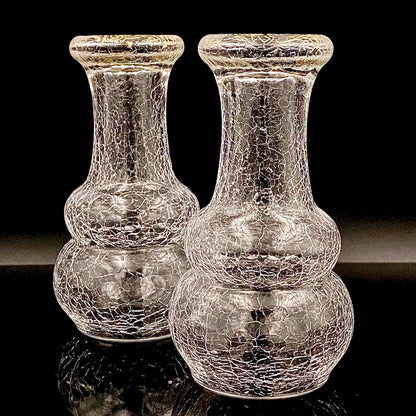 坂田 甚内（Jin）作 手吹き硝子 白金彩 金彩 玻璃盃深甚紋グラス ２点セット #81