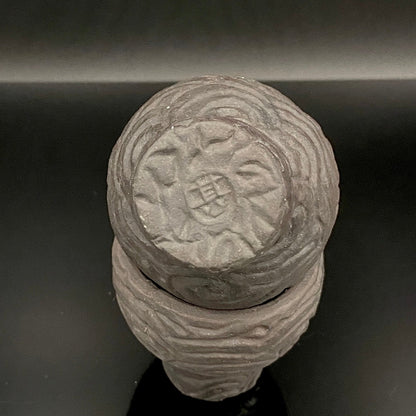 坂田 甚内（甚/じん）作 黒陶杯 酒盃 黒陶器グラス ２点セット #82