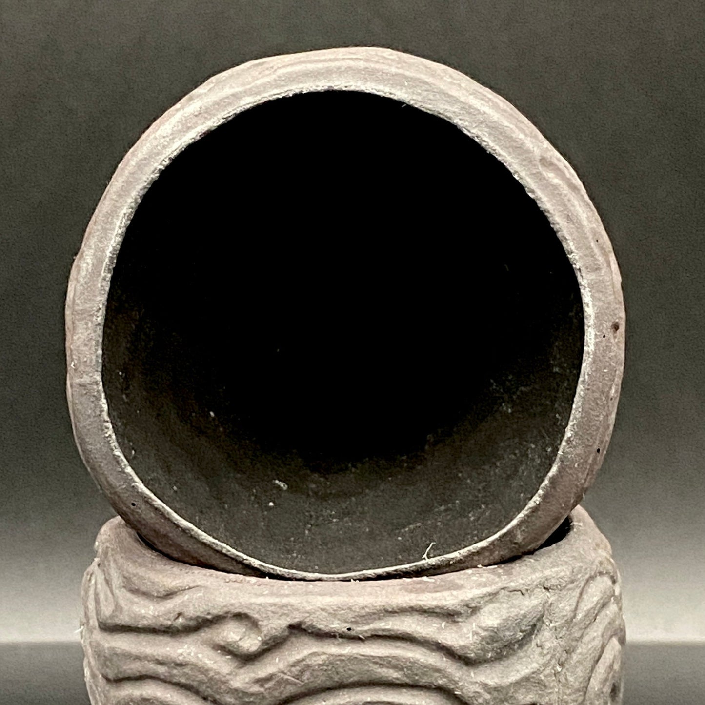 坂田 甚内（甚/じん）作 黒陶杯 酒盃 黒陶器グラス ２点セット #82