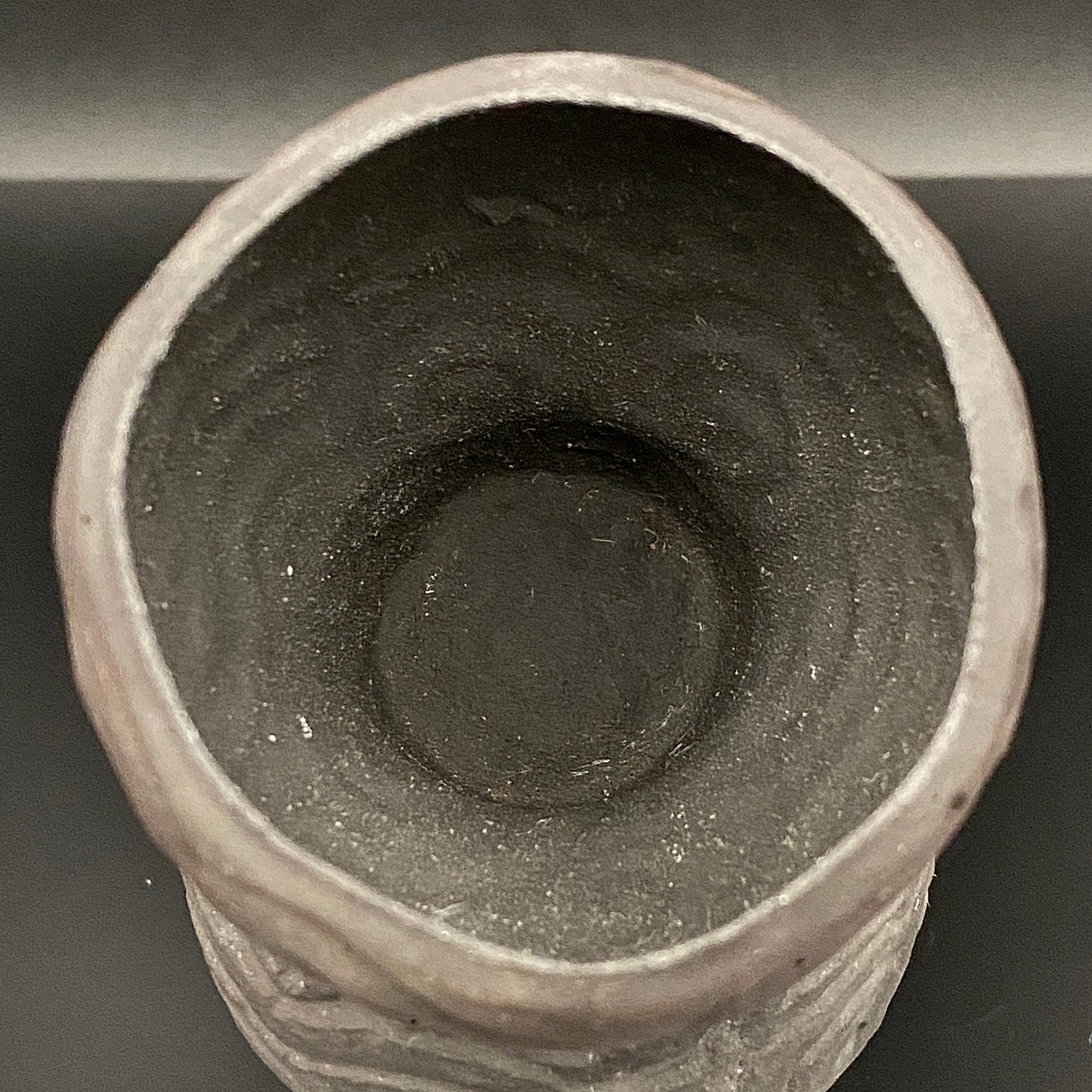 坂田 甚内（甚/じん）作 黒陶杯 酒盃 黒陶器グラス ２点セット #82