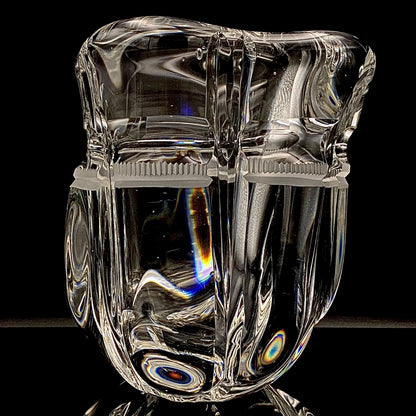 吉田 丈夫 作 『光裳』手吹き硝子クリスタル アイスボウル（Ice Bowl）、大型作品  #79