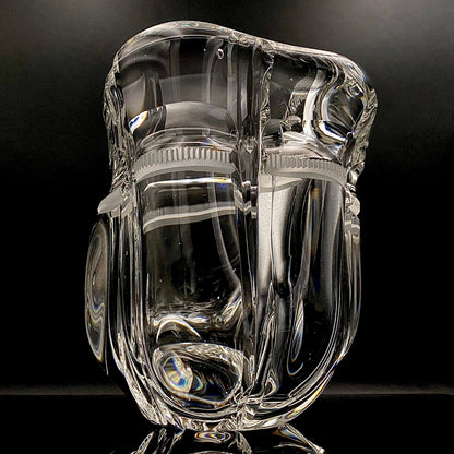 吉田 丈夫 作 『光裳』手吹き硝子クリスタル アイスボウル（Ice Bowl）、大型作品  #79