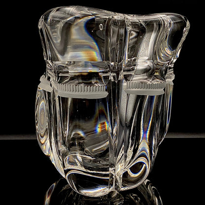 吉田 丈夫 作 『光裳』手吹き硝子クリスタル アイスボウル（Ice Bowl）、大型作品  #79