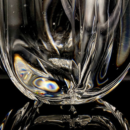 吉田 丈夫 作 『光裳』手吹き硝子クリスタル アイスボウル（Ice Bowl）、大型作品  #79