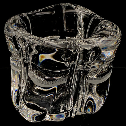 吉田 丈夫 作 『光裳』手吹き硝子クリスタル アイスボウル（Ice Bowl）、大型作品  #79