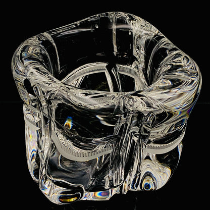 吉田 丈夫 作 『光裳』手吹き硝子クリスタル アイスボウル（Ice Bowl）、大型作品  #79