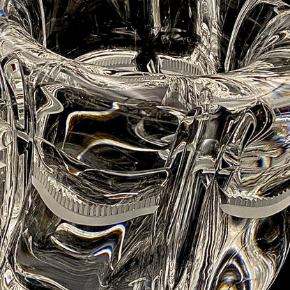 吉田 丈夫 作 『光裳』手吹き硝子クリスタル アイスボウル（Ice Bowl）、大型作品  #79