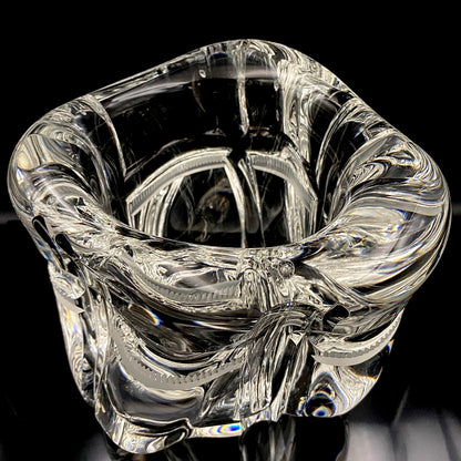 吉田 丈夫 作 『光裳』手吹き硝子クリスタル アイスボウル（Ice Bowl）、大型作品  #79