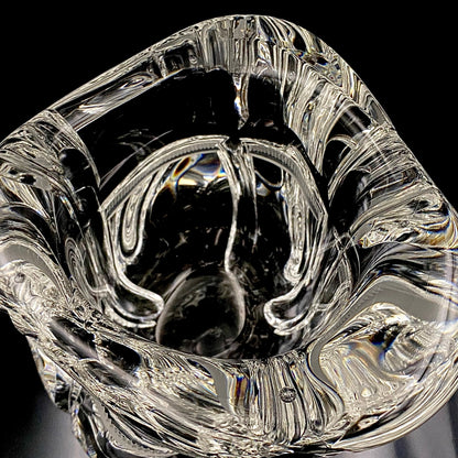 吉田 丈夫 作 『光裳』手吹き硝子クリスタル アイスボウル（Ice Bowl）、大型作品  #79