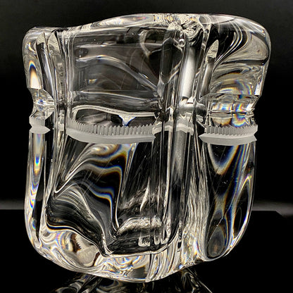 吉田 丈夫 作 『光裳』手吹き硝子クリスタル アイスボウル（Ice Bowl）、大型作品  #79