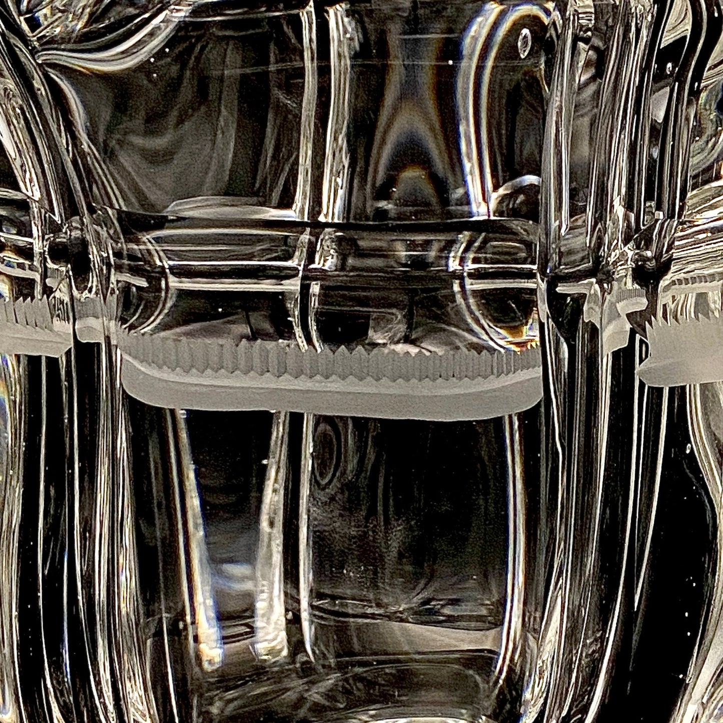 吉田 丈夫 作 『光裳』手吹き硝子クリスタル アイスボウル（Ice Bowl）、大型作品  #79