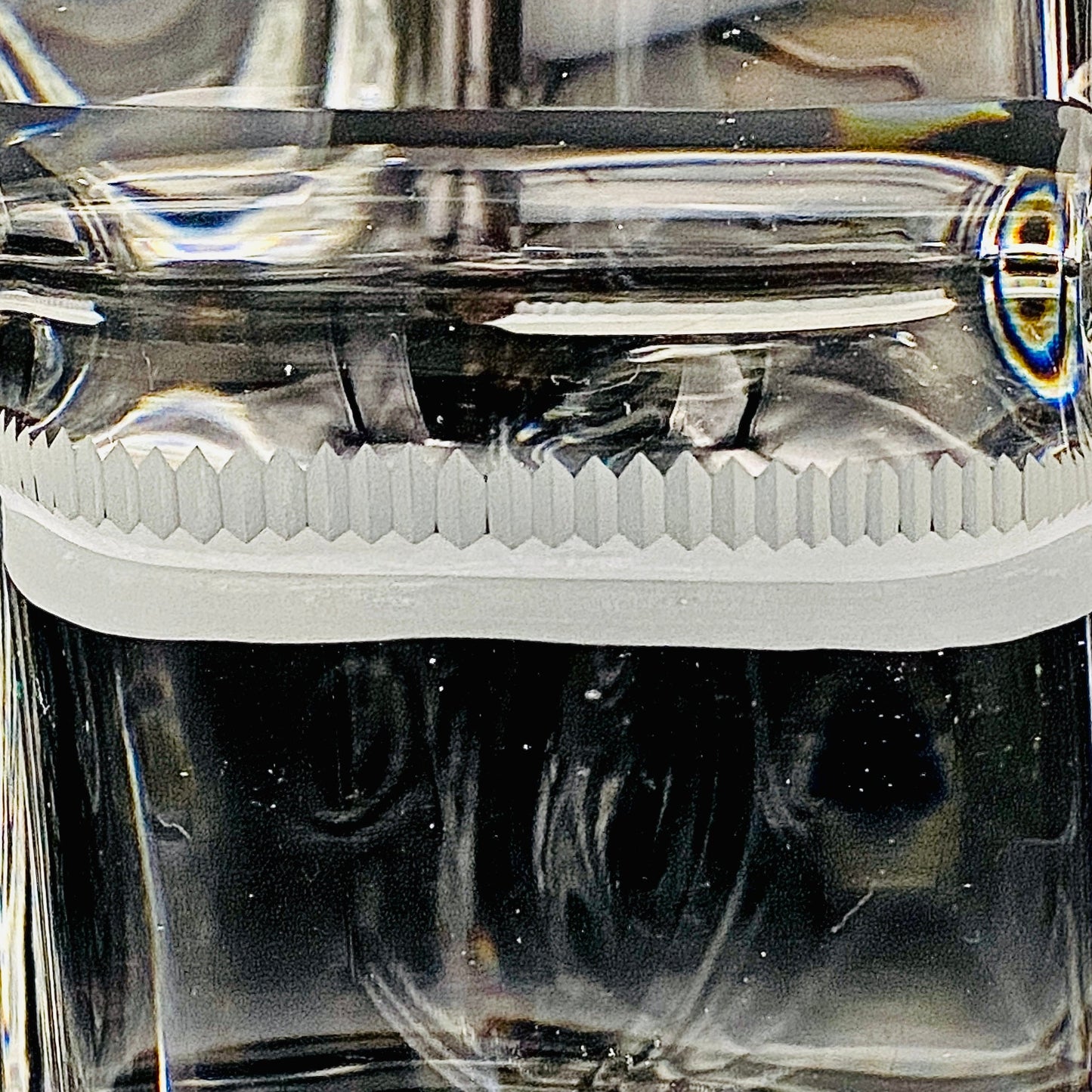 吉田 丈夫 作 『光裳』手吹き硝子クリスタル アイスボウル（Ice Bowl）、大型作品  #79